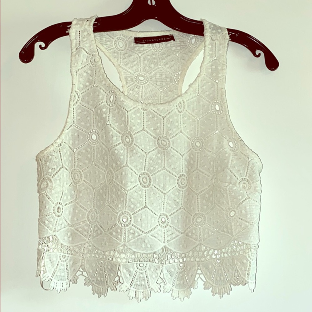 White Crop Top